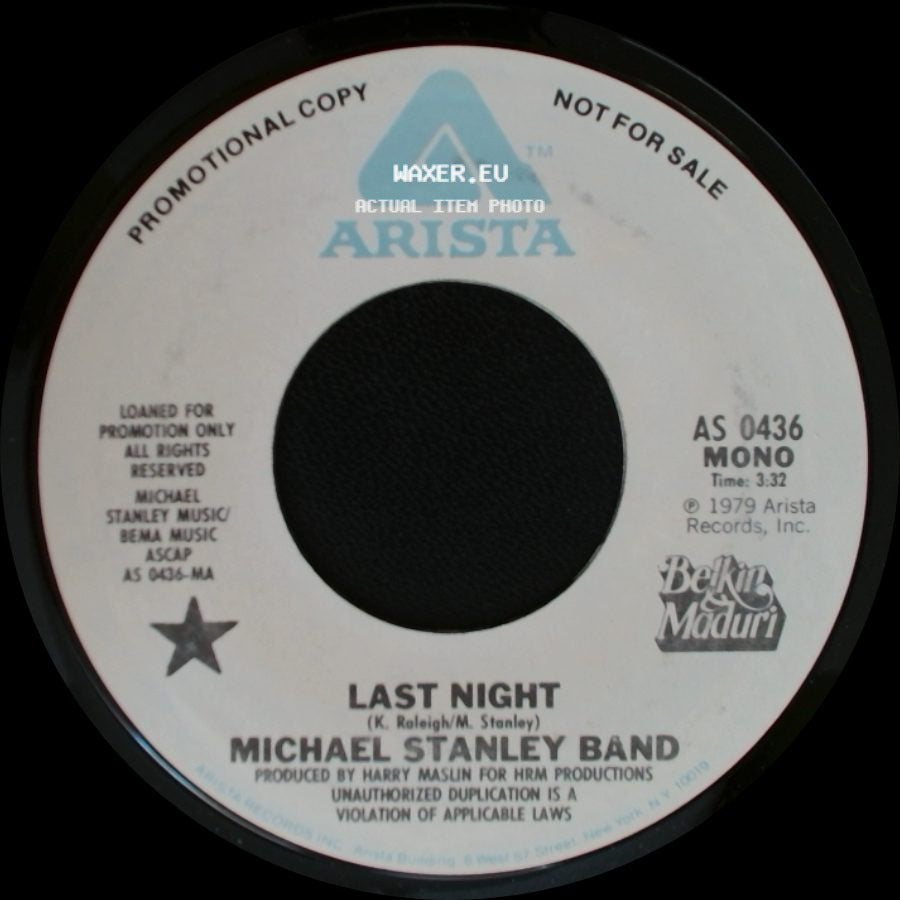 Michael Stanley Band - Last Night / Last Night side B