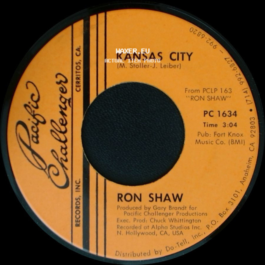 Ron Shaw - I Cry Instead / Kansas City side B