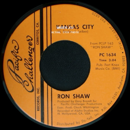 Ron Shaw - Kansas City / I Cry Instead side A