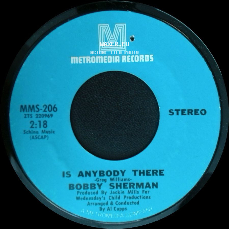 Bobby Sherman - Is Anybody There / Cried Like A Baby side A