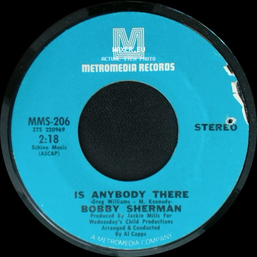 Bobby Sherman - Is Anybody There / Cried Like A Baby side A