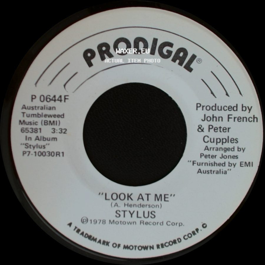 Stylus - Look At Me / Look At Me side A