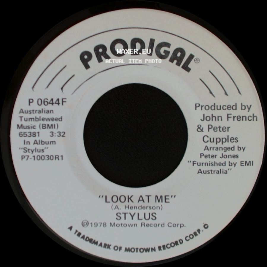 Stylus - Look At Me / Look At Me side B