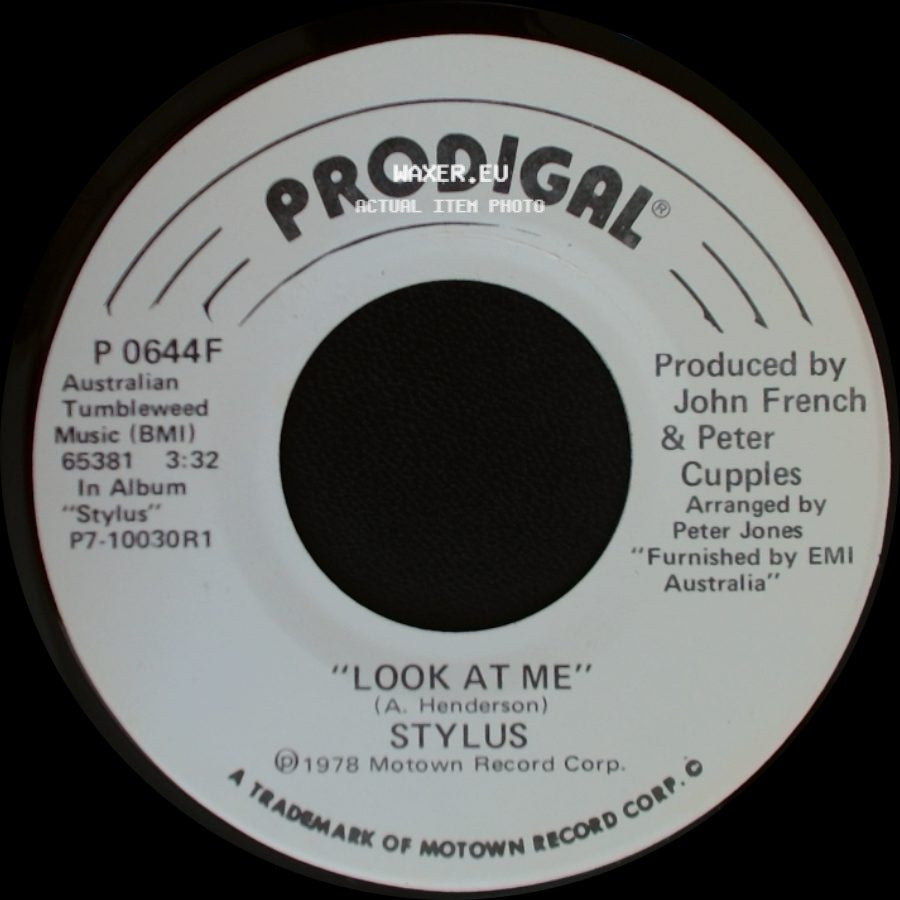 Stylus - Look At Me / Look At Me side B