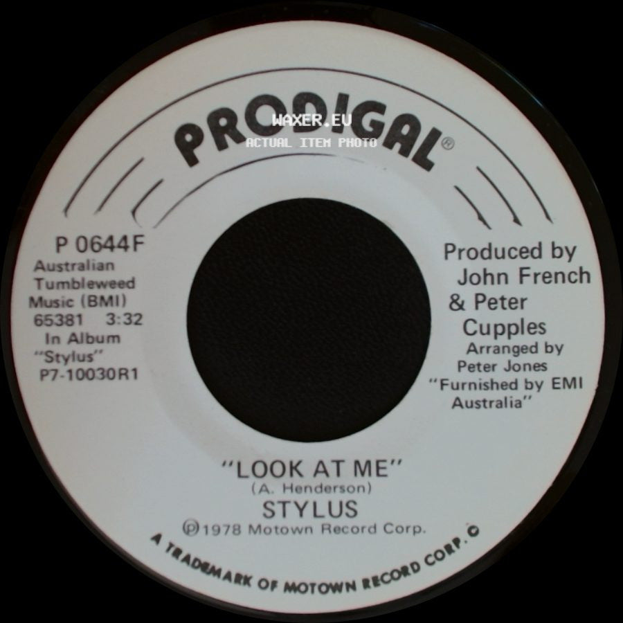Stylus - Look At Me / Look At Me side A