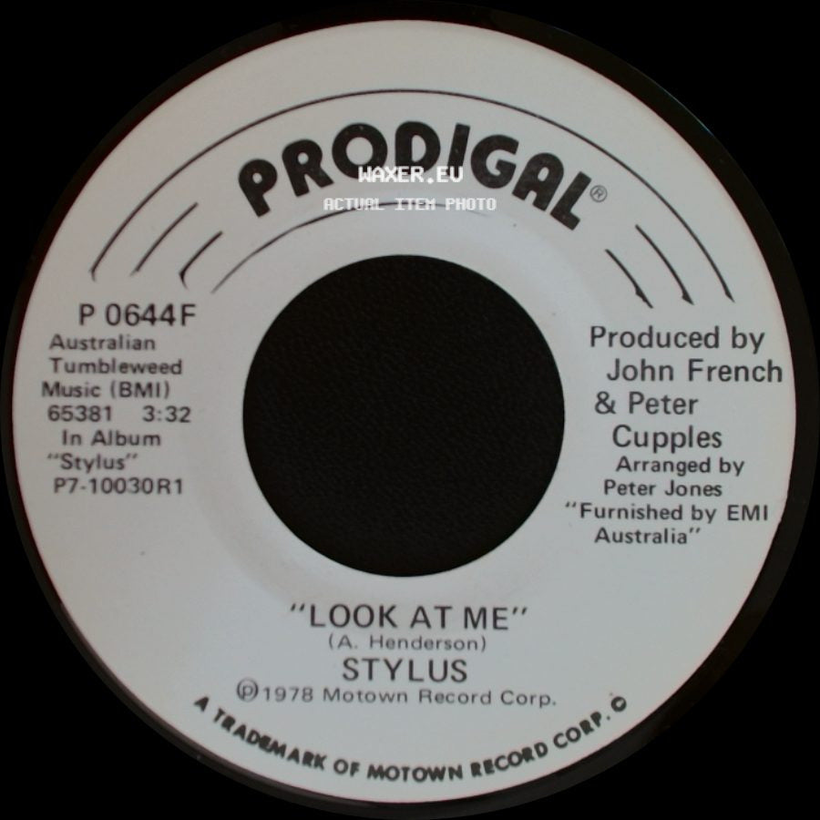 Stylus - Look At Me / Look At Me side A