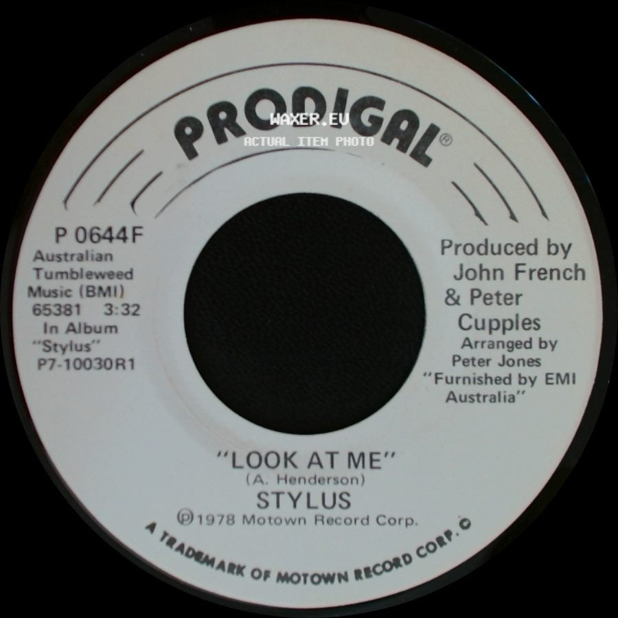 Stylus - Look At Me / Look At Me side B