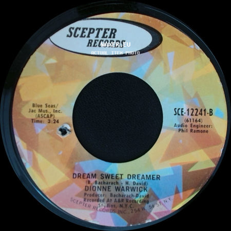 Dionne Warwick - This Girl's In Love With You / Dream Sweet Dreamer side B