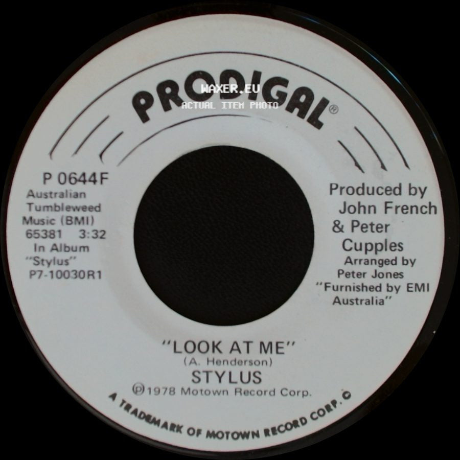 Stylus - Look At Me / Look At Me side A