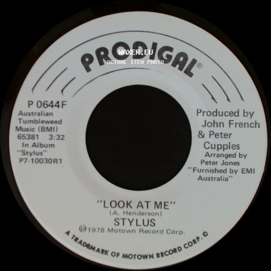 Stylus - Look At Me / Look At Me side B