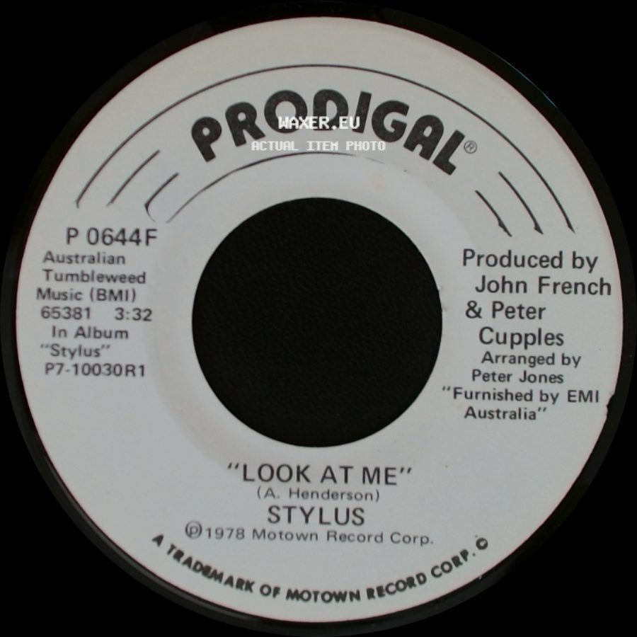 Stylus - Look At Me / Look At Me side A