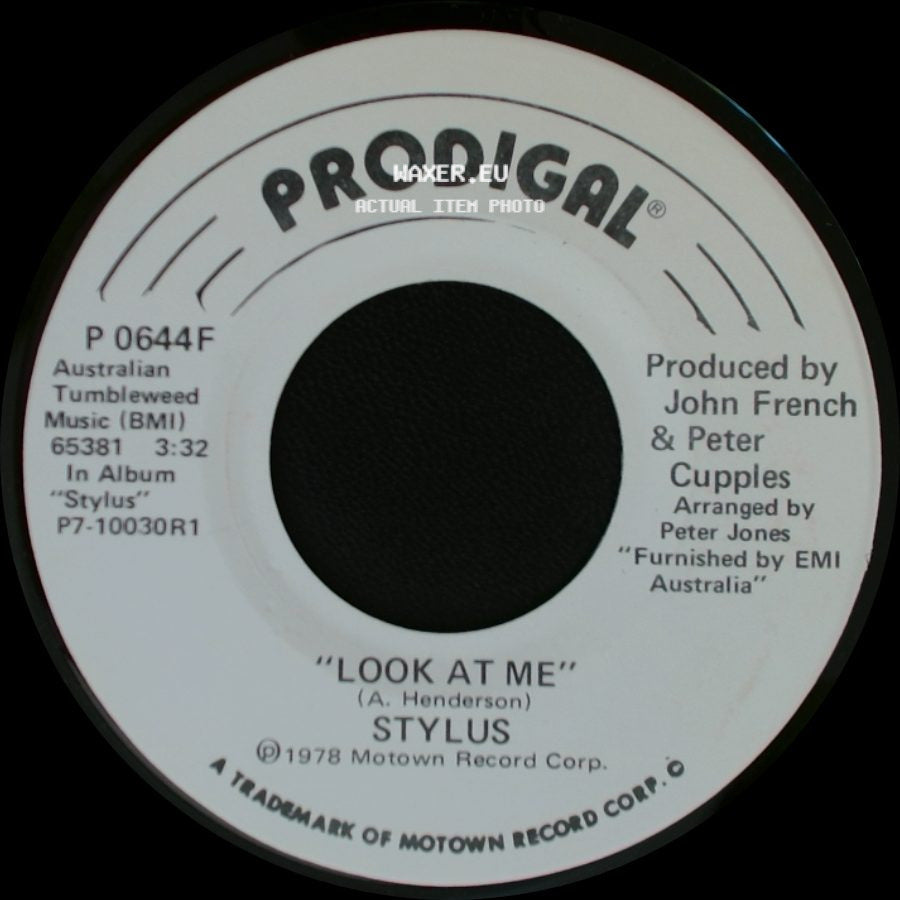 Stylus - Look At Me / Look At Me side B