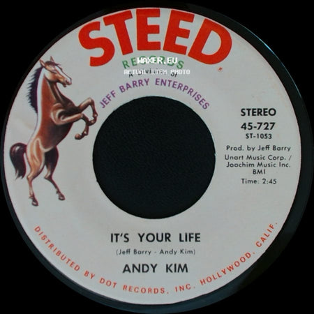 Andy Kim - It's Your Life / To Be Continued side A