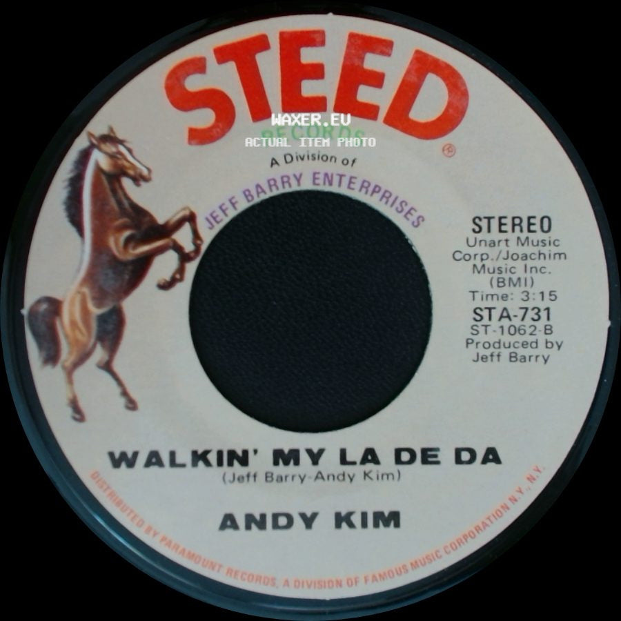 Andy Kim - Walkin' My La De Da / I Wish I Were side A