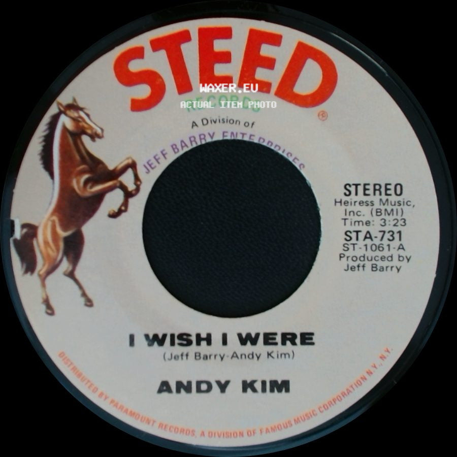 Andy Kim - Walkin' My La De Da / I Wish I Were side B