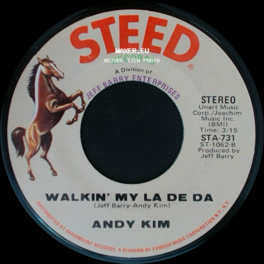 Andy Kim - I Wish I Were / Walkin' My La De Da side B