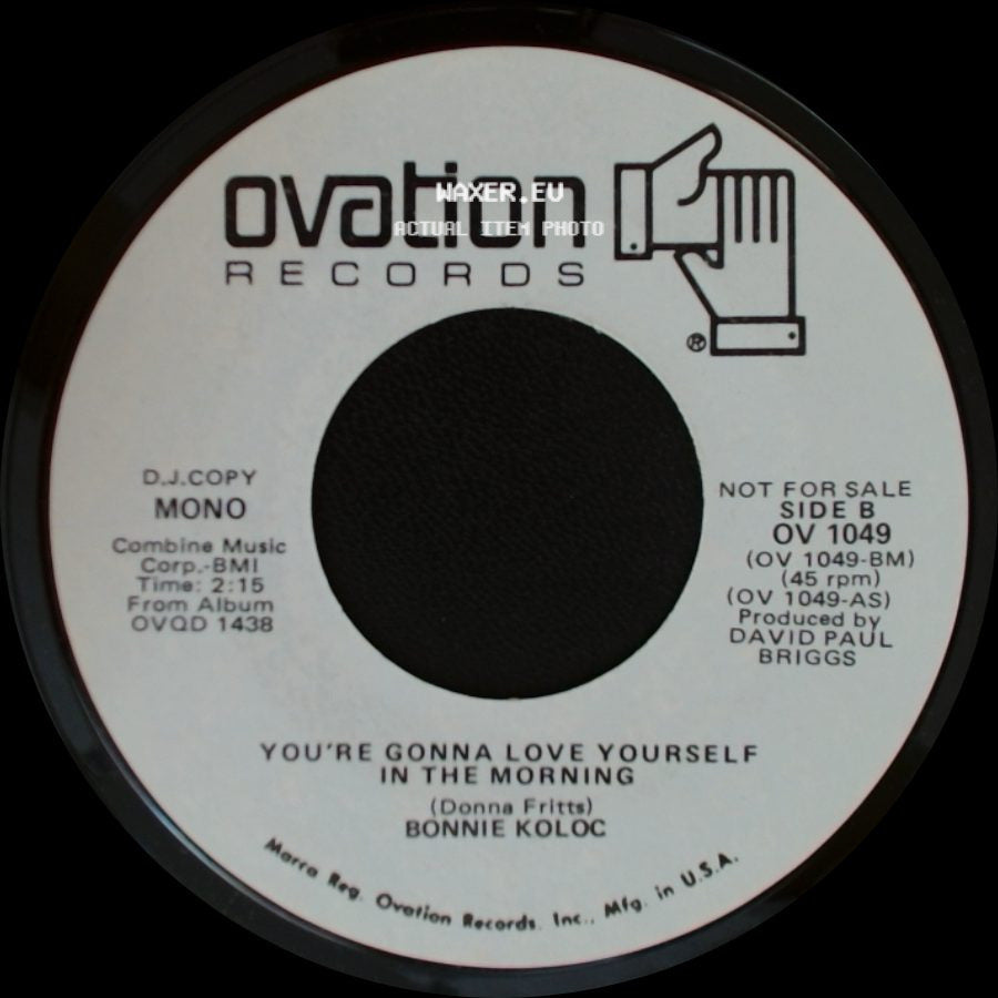 Bonnie Koloc - You're Gonna Love Yourself In The Morning / You're Gonna Love Yourself In The Morning side B