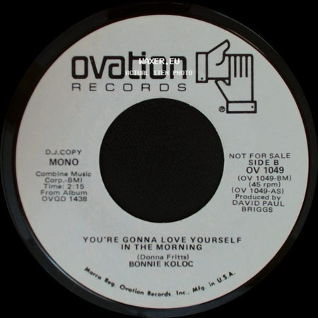 Bonnie Koloc - You're Gonna Love Yourself In The Morning / You're Gonna Love Yourself In The Morning side B