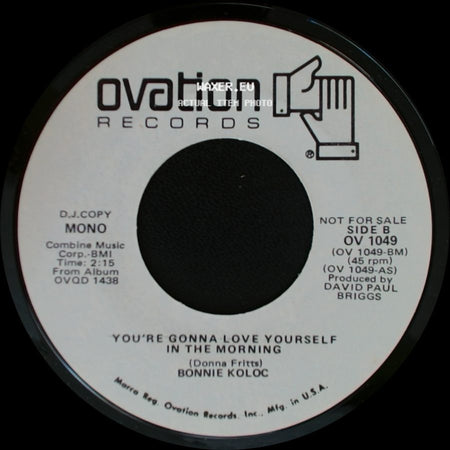 Bonnie Koloc - You're Gonna Love Yourself In The Morning / You're Gonna Love Yourself In The Morning side B