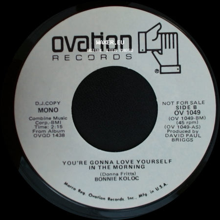 Bonnie Koloc - You're Gonna Love Yourself In The Morning / You're Gonna Love Yourself In The Morning side B