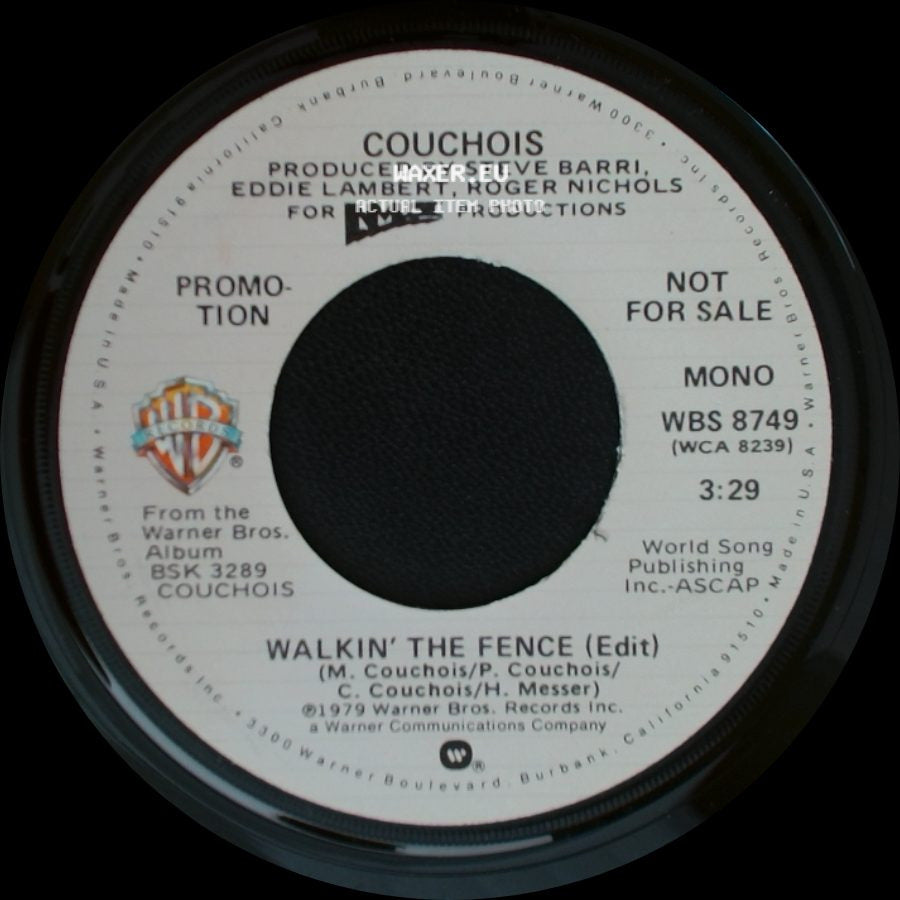 Couchois - Walkin' The Fence (Edit) / Walkin' The Fence (Edit) side A