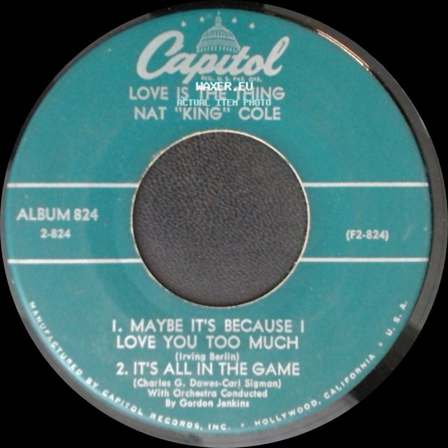 Nat "King" Cole - Love Is The Thing / Love Is The Thing side B