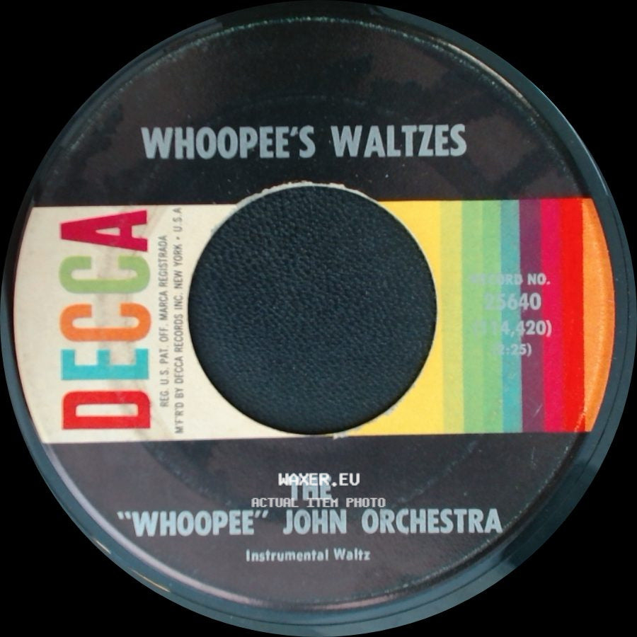 The "Whooppee" John Orchestra - Ring The Banjo Polka / Whoopee's Waltzes side B