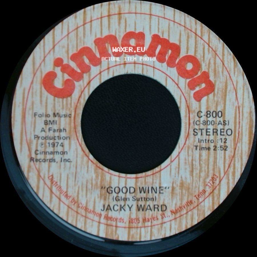 Jacky Ward - Good Wine / Reachin' For You side A