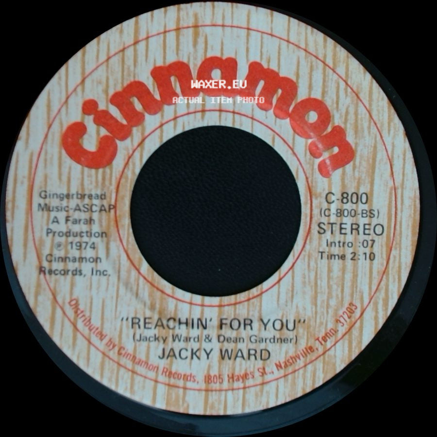 Jacky Ward - Good Wine / Reachin' For You side B