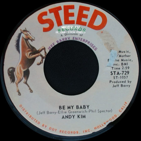 Andy Kim - Love That Little Woman / Be My Baby side B