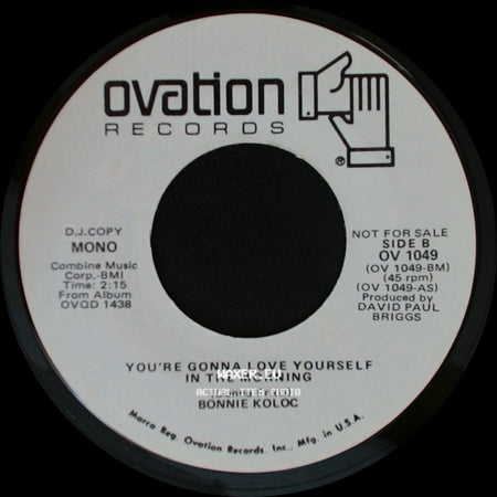 Bonnie Koloc - You're Gonna Love Yourself In The Morning / You're Gonna Love Yourself In The Morning side B