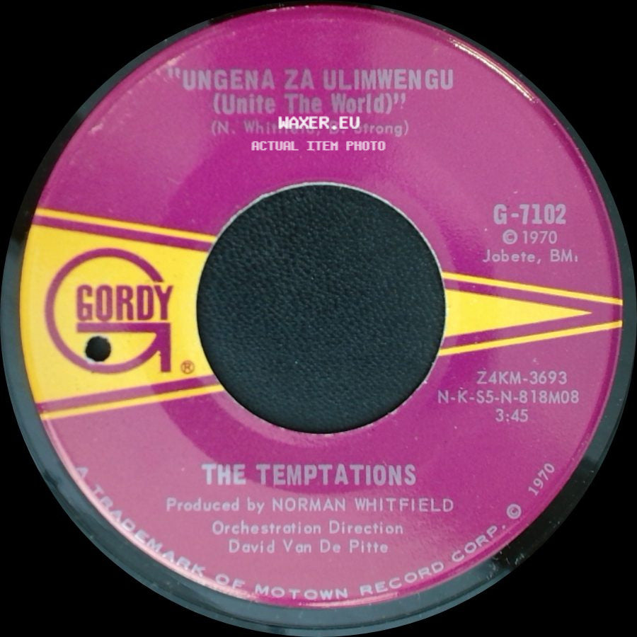 The Temptations - Hum Along And Dance / Ungena Za Ulimwengu (Unite The World) side B