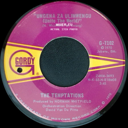 The Temptations - Hum Along And Dance / Ungena Za Ulimwengu (Unite The World) side B