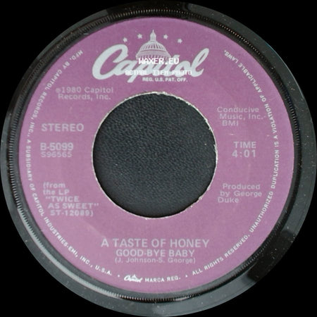 A Taste Of Honey - Good-Bye Baby / I'll Try Something New side A