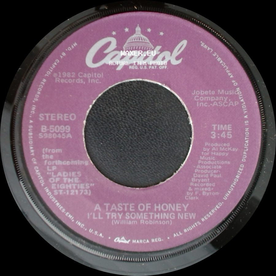 A Taste Of Honey - Good-Bye Baby / I'll Try Something New side B