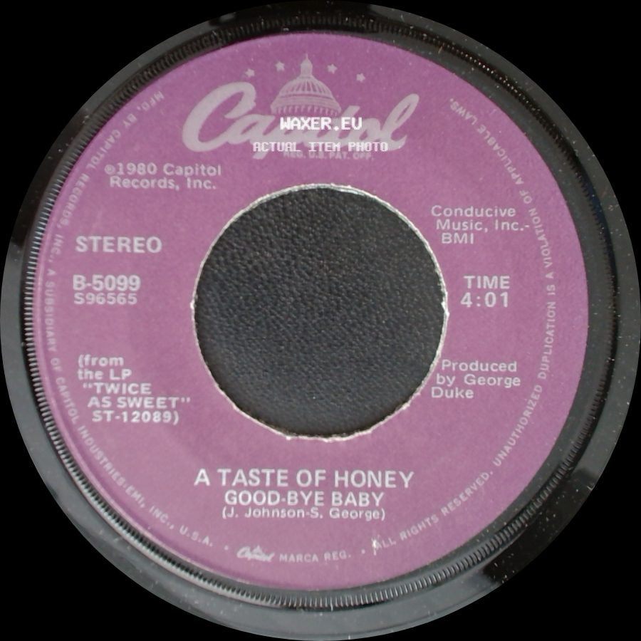 A Taste Of Honey - Good-Bye Baby / I'll Try Something New side A
