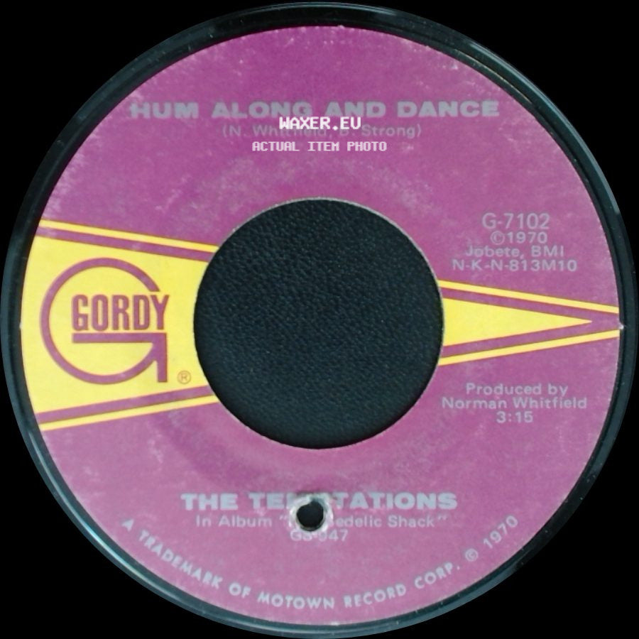 The Temptations - Ungena Za Ulimwengu (Unite The World) / Hum Along And Dance side B