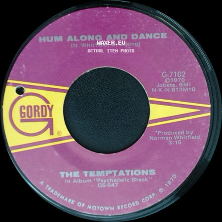 The Temptations - Ungena Za Ulimwengu (Unite The World) / Hum Along And Dance side B