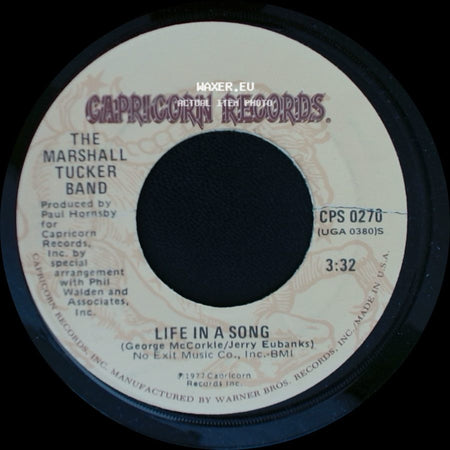 The Marshall Tucker Band - Life In A Song / Heard It In A Love Song side A