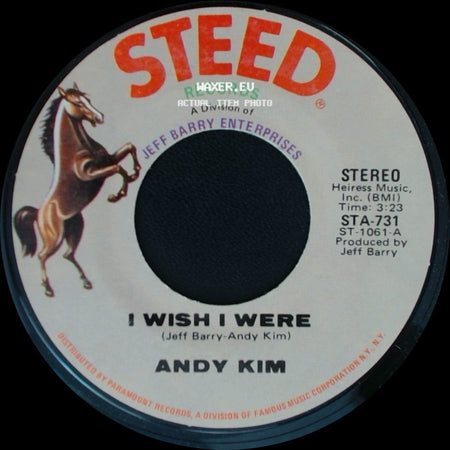 Andy Kim - Walkin' My La De Da / I Wish I Were side B