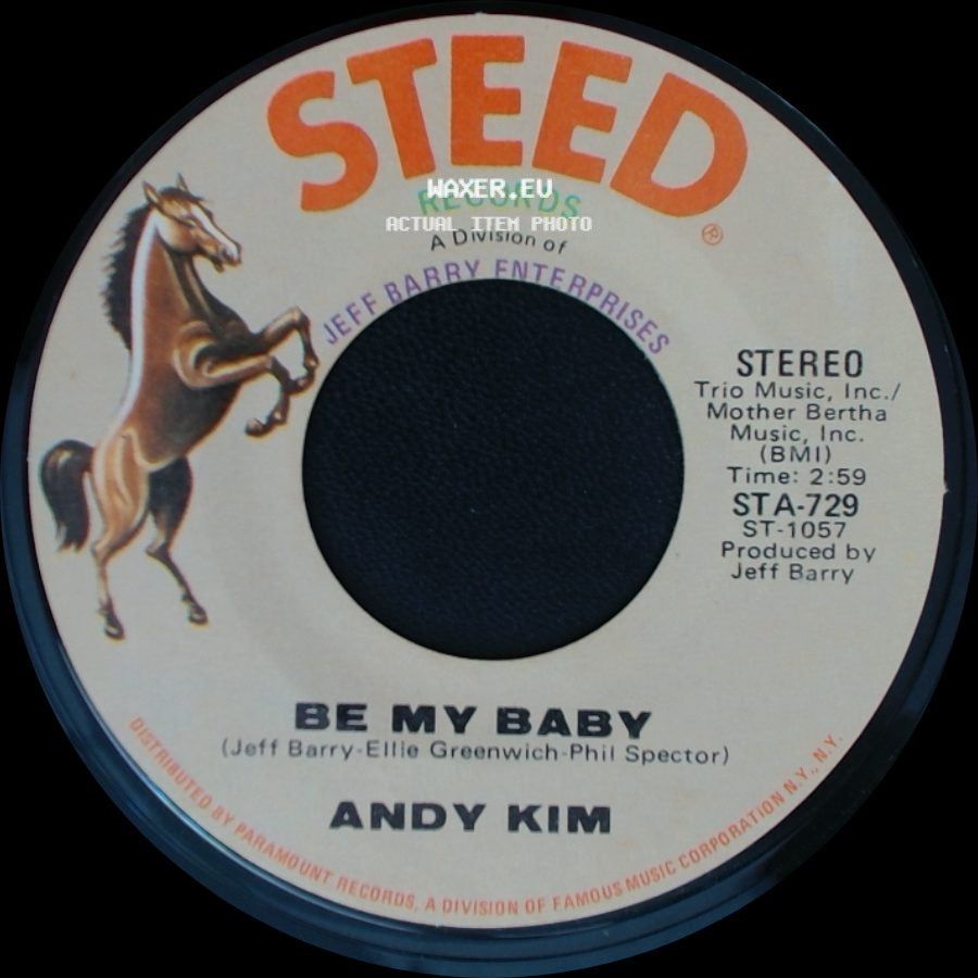 Andy Kim - Love That Little Woman / Be My Baby side B