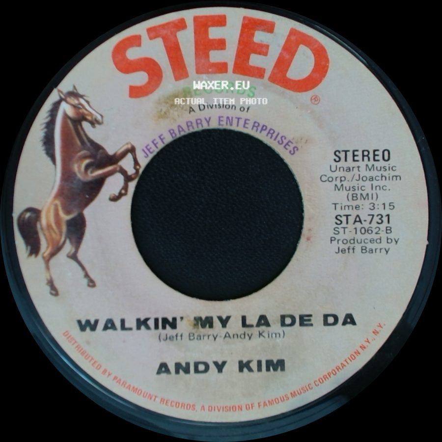Andy Kim - I Wish I Were / Walkin' My La De Da side B
