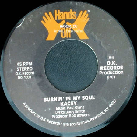Kacey - Burnin' In My Soul / Hands Off side A