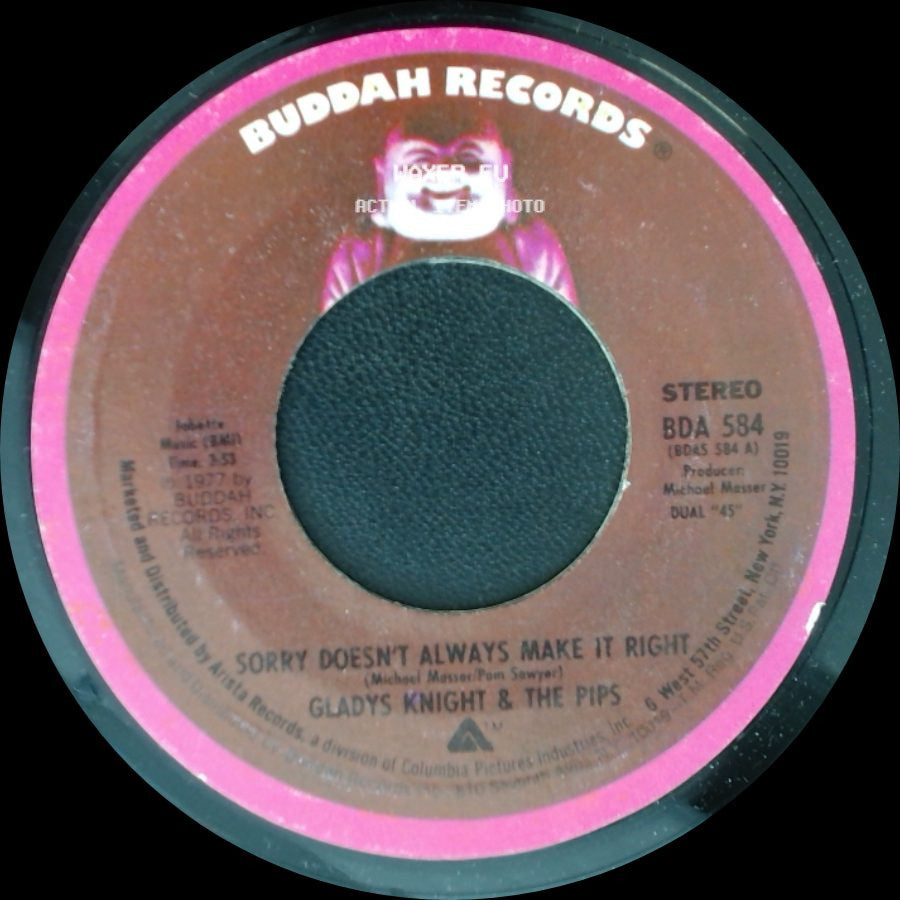 Gladys Knight & The Pips - Sorry Doesn't Always Make It Right / You Put A New Life In My Body side A