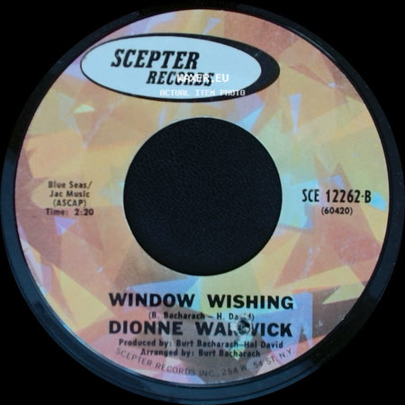 Dionne Warwick - You've Lost That Lovin' Feeling / Window Wishing side B