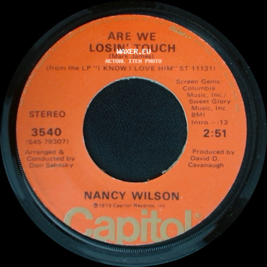 Nancy Wilson - Are We Losin' Touch / We Can Make It Baby side A
