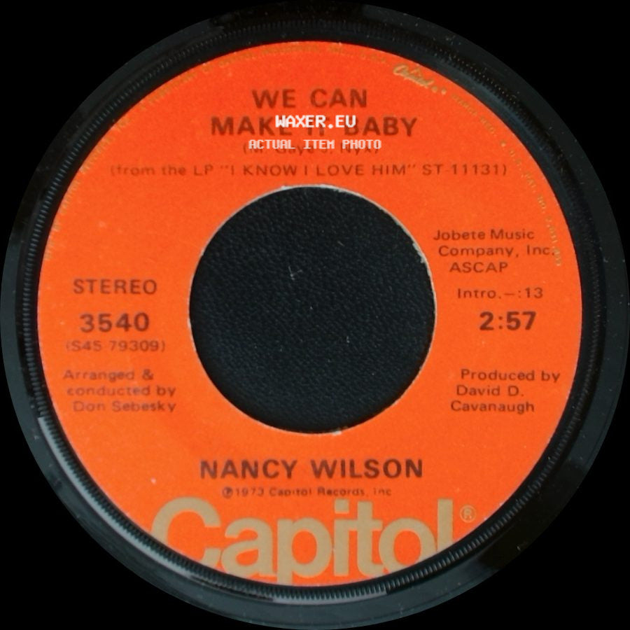 Nancy Wilson - We Can Make It Baby / Are We Losin' Touch side A