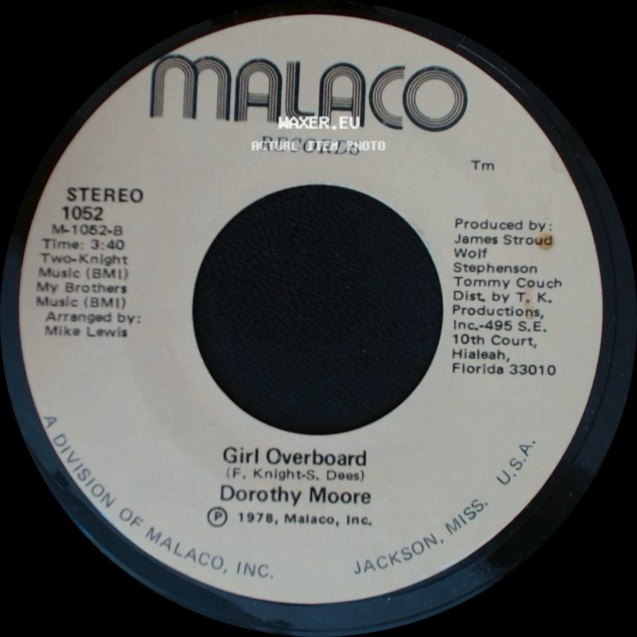 Dorothy Moore - Special Occasion / Girl Overboard side B