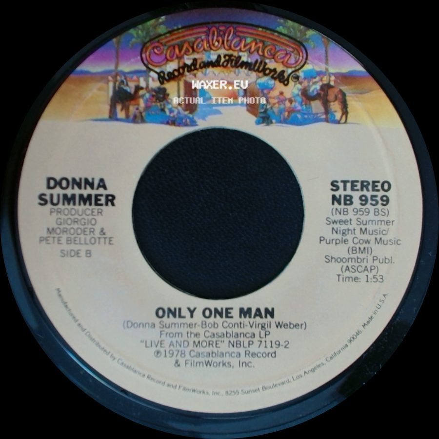 Donna Summer With Brooklyn Dreams / Donna Summer - Heaven Knows / Only One Man side B