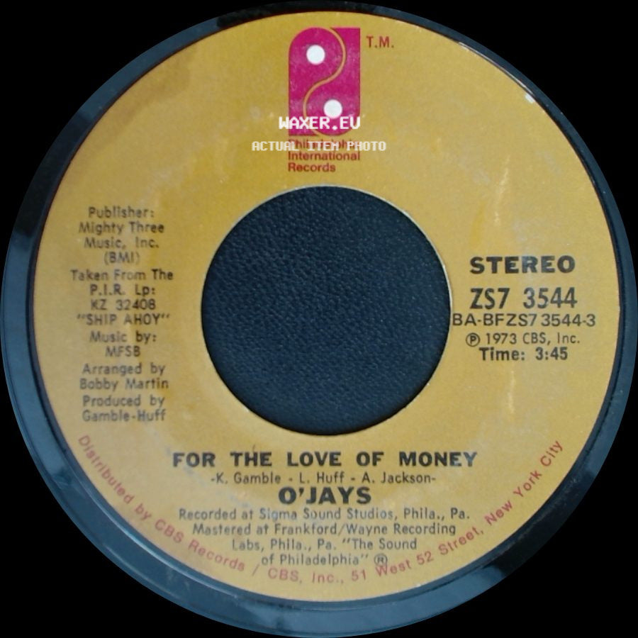 O'jays - People Keep Tellin' Me / For The Love Of Money side B